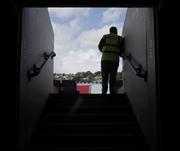 20 May 2007; A steward waits for supporters to arrive before the game. Bank of Ireland Munster Senior Football Championship Quarter-Final, Cork v Limerick, Pairc Ui Chaoimh, Cork. Picture credit: Brendan Moran / SPORTSFILE