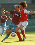 21 May 2007; Eamon Zayed, Drogheda United, in action against Darragh Maguire, St. Patrick's Athletic. eircom League of Ireland, Premier Division, St. Patrick's Athletic v Drogheda United, Richmond Park, Dublin. Photo by Sportsfile