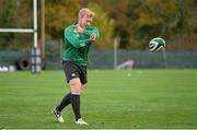 4 November 2014; Ireland's Stuart Olding in action during squad training ahead of their Guinness Series game against South Africa on Saturday. Ireland Rugby Squad Training, Carton House, Maynooth, Co. Kildare. Picture credit: Barry Cregg / SPORTSFILE