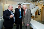 22 May 2007; Ireland’s Olympic hopefuls for next year’s Beijing Games will benefit from a new partnership arrangement agreed between the Mater Private Hospital and the Olympic Council of Ireland. The Mater Private is to provide priority access for Olympic athletes to its hospital consultants and to a range of hospital services such as radiology, cardiology, respiratory investigations and laboratory facilities. At the announcement of the partnership were, from left, Fergus Clancy, Chief Executive, Mater Private Hospital, Rod McLoughlin, Medical Officer, Olympic Council of Ireland and Pat Hickey, President, Olympic Council of Ireland. Mater Private Hospital, Dublin. Picture credit: Brendan Moran / SPORTSFILE