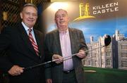 22 May 2007; The Directors of Killeen Castle Estate, Ireland's finest new Golf, Hotel, and Residential Development, which will host The Solheim Cup in 2011, today announced they have secured the services of Roddy Carr. Roddy will market and promote worldwide the overall development at Killeen Castle, The Solheim Cup to be played on the Jack Nicklaus designed course, and the staging of five Ladies Irish Opens. At the announcement are Roddy Carr, left, and Brian Wallace of Killeen Castle. Royal College of Physicians Library, Kildare Street, Dublin. Picture credit: Brian Lawless / SPORTSFILE