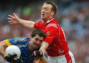 20 May 2007; J.P. Dalton, Wicklow, in action against Christy Grimes, Louth. Bank of Ireland Leinster Senior Football Championship, Louth v Wicklow, Croke Park, Dublin. Picture credit: Brian Lawless / SPORTSFILE