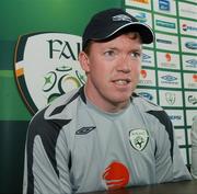 22 May 2007; Republic of Ireland manager Steve Staunton during a press conference ahead of their US Cup game against Ecuador. Republic of Ireland Press Conference, Rutgers University, New Brunswick, New Jersey, USA. Picture credit: David Maher / SPORTSFILE