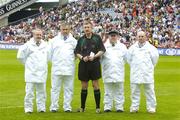 20 May 2007; Referee Aidan Mangan, centre, with umpires. Bank of Ireland Leinster Senior Football Championship, Meath v Kildare, Croke Park, Dublin. Picture credit: Ray Lohan / SPORTSFILE