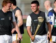 22 May 2007; Antrim hurlers Brian Delargy and Ryan McGarry during training. Antrim Hurling Media Evening, Casement Park, Belfast, Co. Antrim. Picture credit: Oliver McVeigh / SPORTSFILE