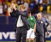 23 May 2007; Republic of Ireland manager Steve Staunton at the end of the game. US Cup, Republic of Ireland v Ecuador, Giants Stadium, Meadowlands Sports Complex, New Jersey, USA. Picture credit: David Maher / SPORTSFILE