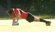 24 May 2007; Neil Best stretches during Ireland rugby squad training. Santa FE Rugby Club, Santa Fe, Argentina. Picture credit: Pat Murphy / SPORTSFILE