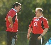24 May 2007; Ireland head coach Eddie O'Sullivan with assistant coach Niall O'Donovan, left, during rugby squad training. Santa FE Rugby Club, Santa Fe, Argentina. Picture credit: Pat Murphy / SPORTSFILE
