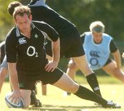 25 May 2007; Simon Best stretches during the Captain's Run. Santa Fe Rugby Club, Santa Fe, Argentina. Picture credit: Pat Murphy / SPORTSFILE