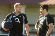 25 May 2007; Jamie Heaslip and Rob Kearney in conversation before the Captain's Run. Santa Fe Rugby Club, Santa Fe, Argentina. Picture credit: Pat Murphy / SPORTSFILE