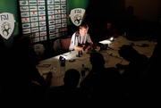 25 May 2007; Republic of Ireland manager Steve Staunton during a press conference ahead of their US Cup game against Bolivia. Westin Hotel, Boston, USA. Picture credit: David Maher / SPORTSFILE