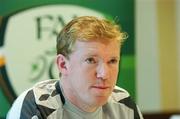 25 May 2007; Republic of Ireland manager Steve Staunton during a press conference ahead of their US Cup game against Bolivia. Westin Hotel, Boston, USA. Picture credit: David Maher / SPORTSFILE