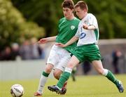 25 May 2007; Eoin Wearen, Republic of Ireland B, in action against Gareth Sheridan, Northern Ireland B. U15 Celtic Tri-Nations Tournament, Home Farm FC, Whitehall, Dublin. Picture credit: Brian Lawless / SPORTSFILE