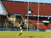 25 May 2007; Gavin Duffy in action during the kicking practice. Colon Stadium, Santa Fe, Argentina. Picture credit: Pat Murphy / SPORTSFILE