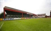 21 April 2007; The soon to be demolished 'cage' stand at Solitude. Carnegie Premier League, Cliftonville v Glentoran, Solitude, Belfast, Co. Antrim. Picture credit; Russell Pritchard / SPORTSFILE