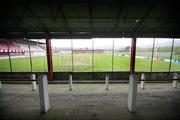 21 April 2007; A view from inside the soon to be demolished 'cage' stand at Solitude. Carnegie Premier League, Cliftonville v Glentoran, Solitude, Belfast, Co. Antrim. Picture credit; Russell Pritchard / SPORTSFILE
