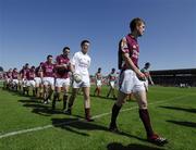 20 May 2007; The Galway captain Kieran Fitzgerald leads the team in the parade. Bank of Ireland Connacht Senior Football Championship, Galway v Mayo, Pearse Stadium, Galway. Picture credit: Ray McManus / SPORTSFILE