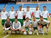 26 May 2007; The Republic of Ireland team, back row left to right, Alan O'Brien, Peter Murphy, Stephen Kelly, Anthony Stokes, Joe O'Cearuill and Shane Long, front row left to right, Nicky Colgan, Darren Potter, Kevin Kilbane, Joe Gamble and Alan Bennett. US Cup, Republic of Ireland v Bolivia, Gillette Stadium, Boston, Masschusetts, USA. Picture credit: David Maher / SPORTSFILE