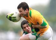 27 May 2007; James Glancy, Leitrim, in action against Ronan Walsh, London. Bank of Ireland Connacht Senior Football Championship, London v Leitrim, Emerald Gaelic Grounds, Ruislip, London, England. Picture credit: Russell Pritchard / SPORTSFILE