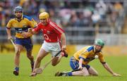 27 May 2007; Joe Deane, Cork, races clear of Gerry O'Grady, left, and Diarmuid McMahon, Clare. Guinness Munster Senior Hurling Championship Quarter-Final, Cork v Clare, Semple Stadium, Thurles, Co. Tipperary. Picture credit: Brendan Moran / SPORTSFILE