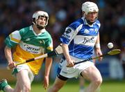 27 May 2007; Joe Fitzpatrick, Laois, in action against David Kenny, Offaly. Guinness Leinster Hurling Championship, Offaly v Laois, O'Connor Park, Tullamore, Co. Offaly. Photo by Sportsfile