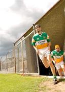 27 May 2007; Offaly captain Rory Hanniffy makes his way out on to the field for the start of the game. Guinness Leinster Hurling Championship, Offaly v Laois, O'Connor Park, Tullamore, Co. Offaly. Photo by Sportsfile
