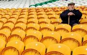 27 May 2007; A spectator before the start of the game. Guinness Leinster Hurling Championship, Offaly v Laois, O'Connor Park, Tullamore, Co. Offaly. Photo by Sportsfile