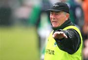 27 May 2007; Des Dolan, Leitrim manager, shouts directions from the sidelines. Bank of Ireland Connacht Senior Football Championship, London v Leitrim, Emerald Gaelic Grounds, Ruislip, London, England. Picture credit: Russell Pritchard / SPORTSFILE