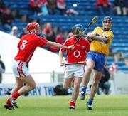 27 May 2007; Adrian Fleming, Clare, in action against Eoin Dillon, Cork. Munster Intermediate Hurling Championship Quarter-Final, Cork v Clare, Semple Stadium, Thurles, Co. Tipperary. Picture credit: Brendan Moran / SPORTSFILE