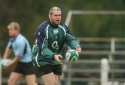 28 May 2007; Ireland's Peter Bracken in action during squad training. Ireland Rugby Squad Training, Centro Naval, Buenos Aires, Argentina. Picture credit: Pat Murphy / SPORTSFILE