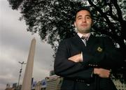 28 May 2007; Ireland's Jeremy Staunton after his arrival in Buenos Aires. Panamericano Hotel, Buenos Aires, Argentina. Picture credit: Pat Murphy / SPORTSFILE