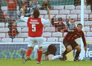 28 May 2007; Stephen Rice, Bohemians, turns to celebrate after scoring a goal against St. Patrick's Athletic. eircom League of Ireland, Premier Division, Bohemians v St Patrick's Athletic, Dalymount Park, Dublin. Photo by Sportsfile