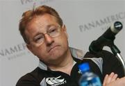 29 May 2007; Ireland head coach Eddie O'Sullivan during a press conference. Ireland Rugby Press Conference, Panamericano Hotel, Buenos Aires, Argentina. Picture credit: Pat Murphy / SPORTSFILE