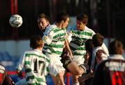 29 May 2007; Barry Ferguson, far right, Shamrock Rovers, beats Cork City's Brian O'Callaghan to score his side's first goal. eircom League of Ireland, Premier Division, Shamrock Rovers v Cork City, Tolka Park, Dublin. Picture credit: David Maher / SPORTSFILE