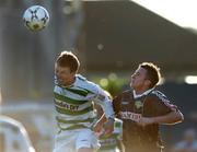 29 May 2007; Derek Pender, Shamrock Rovers, in action against Roy O'Donovan, Cork City. eircom League of Ireland, Premier Division, Shamrock Rovers v Cork City, Tolka Park, Dublin. Picture credit: David Maher / SPORTSFILE