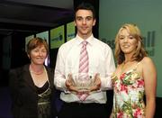 26 May 2007; At the Basketball Ireland annual awards, from left, Eilis Murphy, Niall Murphy and Aisling McGrath, all from Cork. Basketball Ireland Annual Awards 2007, Citywest Hotel, Conference, Leisure & Golf Resort, Saggart, Co Dublin. Picture credit: Brendan Moran / SPORTSFILE