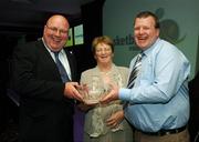 26 May 2007; At the Basketball Ireland annual awards, from left, Kieran Doherty, Kitty Glavin and John Glavin, from Donoughmore, Co. Cork. Basketball Ireland Annual Awards 2007, Citywest Hotel, Conference, Leisure & Golf Resort, Saggart, Co Dublin. Picture credit: Brendan Moran / SPORTSFILE