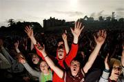 26 May 2007; Fans listening to Director at the Red Bull X-Fighters tour event. Red Bull X-Fighters, International Freestyle Motocross 2007, Slane Castle, Slane, Co. Meath. Photo by Sportsfile