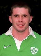 25 January 2000; Alan Quinlan during an Ireland A squad portraits session. Photo by Matt Browne/Sportsfile