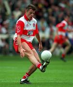 28 May 1995; Anthony Tohill of Derry during the Bank of Ireland Ulster Senior Football Championship Quarter-Final match between Armagh and Derry at the Athletic Grounds in Armagh. Photo by Brendan Moran/Sportsfile