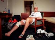 30 March 1999; Republic of Ireland's Barry Quinn relaxes in his hotel room in Ibadan, Nigeria, at the 1999 FIFA World Youth Championship Finals. Photo by David Maher/Sportsfile