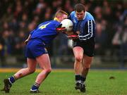 16 January 2000; Brendan O'Brien of Dublin in action against Padraic Jones of Longford during the O'Byrne Cup Semi-Final match between Longford and Dublin at Pearse Park in Longford. Photo by Damien Eagers/Sportsfile