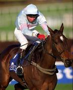 8 January 2000; Buck Rogers, with Ken Whelan up, clears the last on the way to winning the Pierse Leopardstown Handicap Chase at Leopardstown Racecourse in Dublin. Photo by Ray McManus/Sportsfile