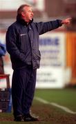 3 January 2000; Shelbourne manager Dermot Keely during the Eircom League Premier Division match between Shelbourne and Waterford United at Tolka Park in Dublin. Photo by David Maher/Sportsfile