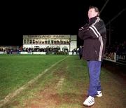 7 January 2000; Galway United manager Don O'Riordan during the Harp Larger FAI Cup Second Round match between Galway United and St Patrick's Athletic at Terryland Park in Galway. Photo by Ray Lohan/Sportsfile