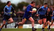 16 January 2000; Enda Barden of Longford in action against Stephen Cowap, left, and Jonathan Magee of Dublin during the O'Byrne Cup Semi-Final match between Longford and Dublin at Pearse Park in Longford. Photo by Damien Eagers/Sportsfile