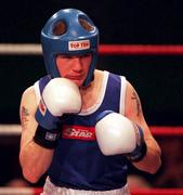28 January 2000; Darren Campbell of Glin, Dublin, during his Irish National Boxing Championships Flyweight Final against Liam Cunningham of Saints Club, Belfast, at the National Stadium in Dublin. Photo by Ray McManus/Sportsfile
