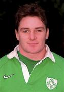 25 January 2000; David Wallace during an Ireland A squad portraits session. Photo by Matt Browne/Sportsfile