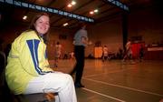 7 December 1999; Ireland international Denise Scally poses for a portrait at the IWA Hall in Clontarf. Photo by Brendan Moran/Sportsfile