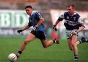 19 July 1999; Jason Sherlock of Dublin in action against Patrick Conway of Laois during the Bank of Ireland Leinster Senior Football Championship Semi-Final Replay between Dublin and Laois at Croke Park in Dublin. Photo by Damien Eagers/Sportsfile